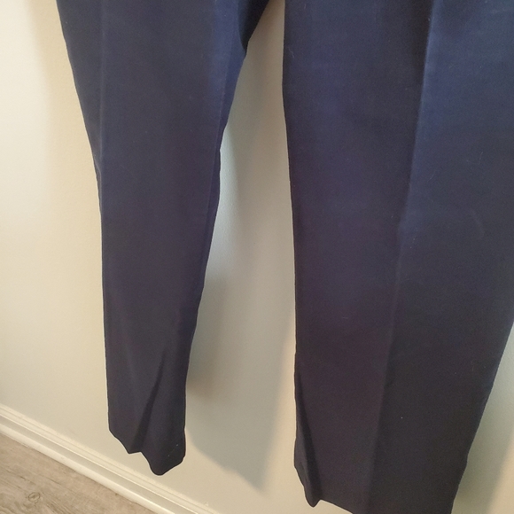 NWT Lauren Ralph Lauren trousers dark blue soft size 8 business casual - Picture 4 of 10